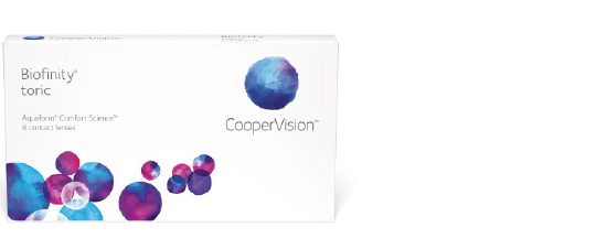 Biofinity torix kontaktlinser fra Coopervision