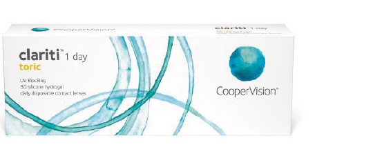 Clariti 1 day toric kontaktlinser fra Coopervision