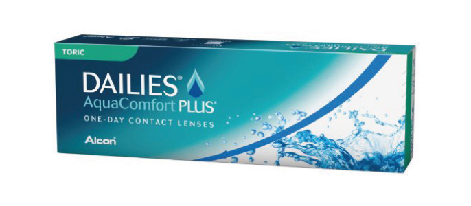 Dailies Aqua Comfort Plus Toric kontaktlinser fra Alcon